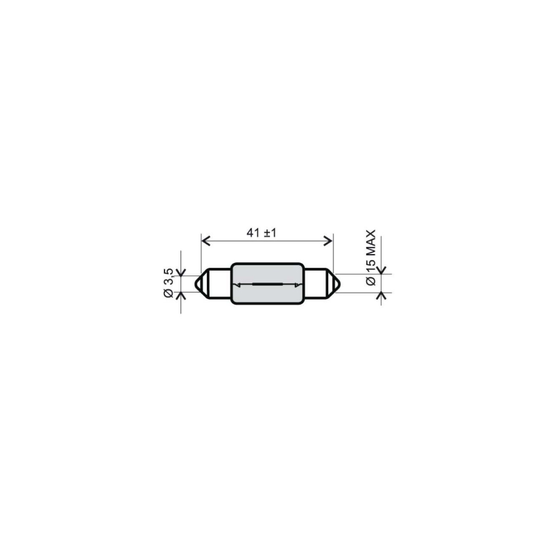 LAMPADA 6V 15 W15x42