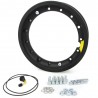 CERCHIO VESPA TÜV 2.10 X 10 TUBELESS SCOMPONIBILE VERNICIATO NERO