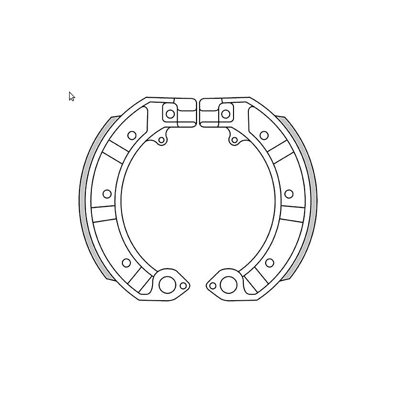 GANASCE FRENO POSTERIORI VESPA 10 POLLICI DAL 63 ANTERIORI PX