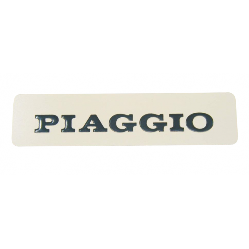 2866 - TARGHETTA ADESIVA METALLICA PIAGGIO SEREBATOIO CIAO