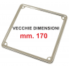 2905 - CORNICE TARGA INOX LUCIDATA VECCHIE DIMENSIONI mm.170x170 - VESPA - MOTO