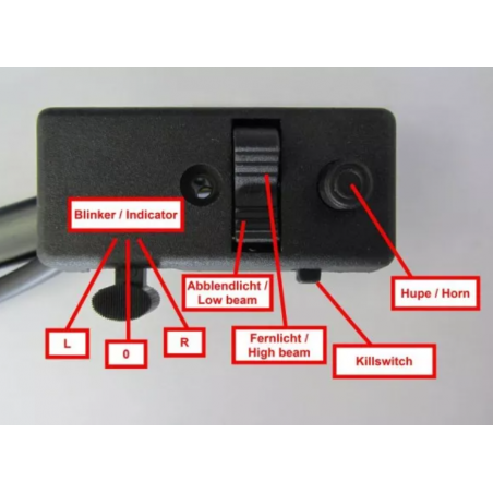 254178 - COMMUTATORE LUCI VESPA SPECIAL CONVERSIONE AD ACCENSIONE ELETTRONICA 12V CON FRECCE