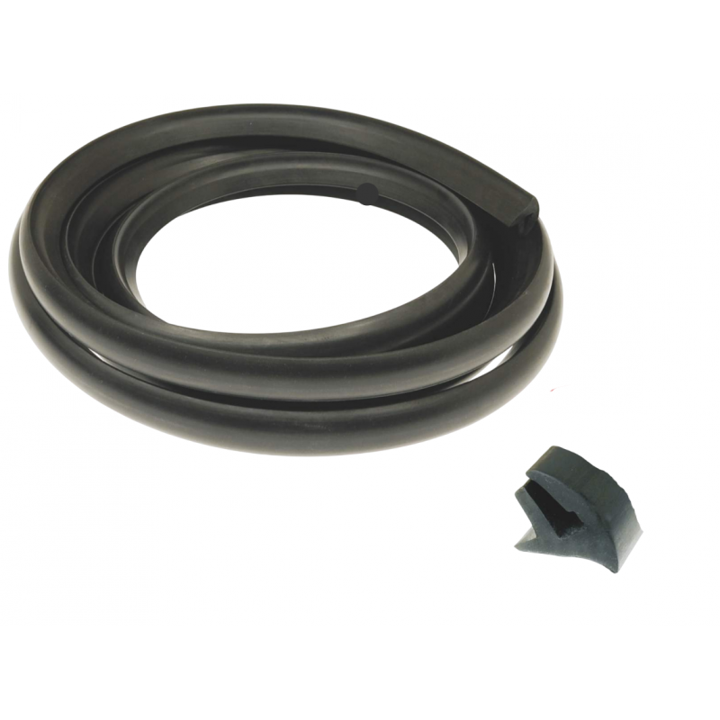 618457 - PROFILO IN GOMMA X COFANI LATERALI-NERO LUNGHEZZA 3MT