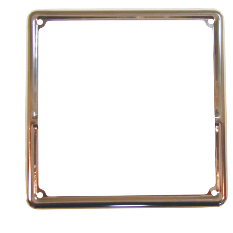 2906 - CORNICE TARGA IN FERRO CROMATO - TIPO GRANDE PER TARGHE mm. 177