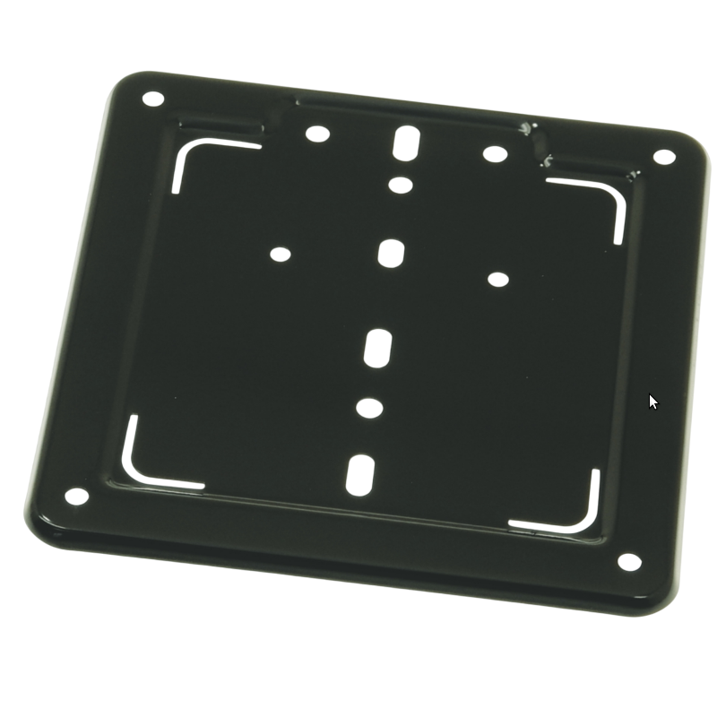 2903 - SUPPORTO TARGA IN FERRO NERO VECCHIE DIMENSIONI mm. 170