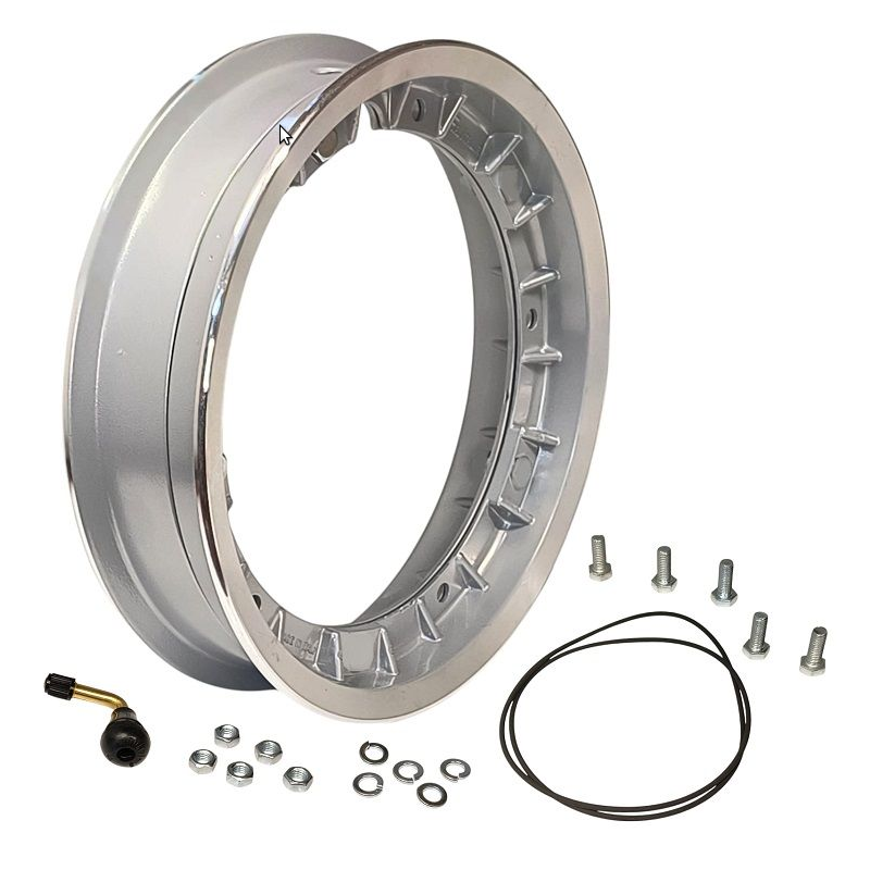 661238 - CERCHIO IN LEGA TUBELESS SCOMPINIBILE 5 FORI GRIGIO F.A. ITALIA