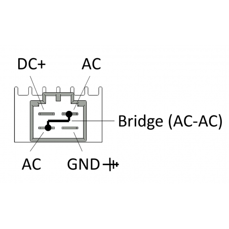 734122 - REGOLATORE DI TENSIONE SIP 6V  AC/DC