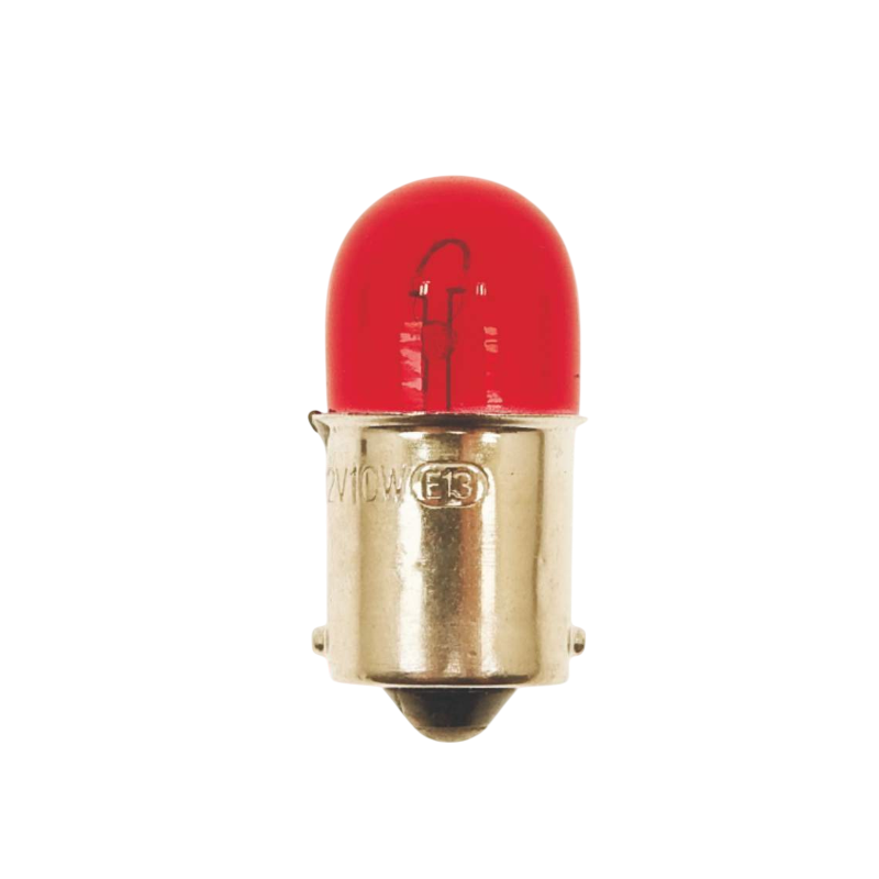 3581 - LAMPADINA BA15s 12V-10W LUCE STOP COLORE ROSSO