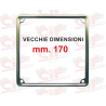 CORNICE TARGA INOX LUCIDATA VECCHIE DIMENSIONI mm.170x170 - VESPA - MOTO