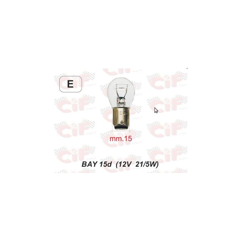 LAMPADINA BAY15d (12V 21/5W)